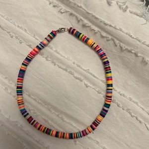 Clay multi colored necklace